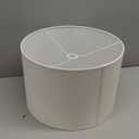 Adesso Floor Lamp with Walnut Tripod Base and White Linen Lampshade  Lamp for Bedroom, Living Room, and House Dcor, 63 x 20 (Brown and Beige)