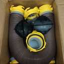 Camco 39667 Revolution 20' Sewer Hose Kit with Swivel Fittings and Wye Connector - Ready To Use Kit with Fittings, Hoses, and Storage Caps, Great For RVs with Separate Tank Valves