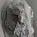 Dog Beds Large Sized Dog, Flat Pet Beds with Removable Washable Cover, Pet Mat Cute Pet Crate Bed Thick Shredded Chopped Crate Foam & Anti Slip Bottom for Indoor, 35"x23"x4" Grey