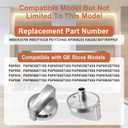 WB03X25796 Gas Cooktop Knob Fits for GE Stove Knobs, Fit Model PGP953SET1SS PGP986SET1SS PGP976SET2SS PGP959SET4SS - Replaces WB03T10326 AP5986232 PS11721433 4362262 Burner Range Knob - 5-Pack