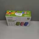 Jelife Bento Lunch Box for Kids - Large Bento-Style Leakproof Bento Boxes with 4 Compartments Lunchbox with Silverware for Kids Back to School, Reusable On-the-Go Meal and Snack Containers,Macaron