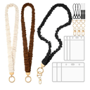 crunchies Lanyards for Id Badges, Stretchy Lanyard for Women Teacher Nurse