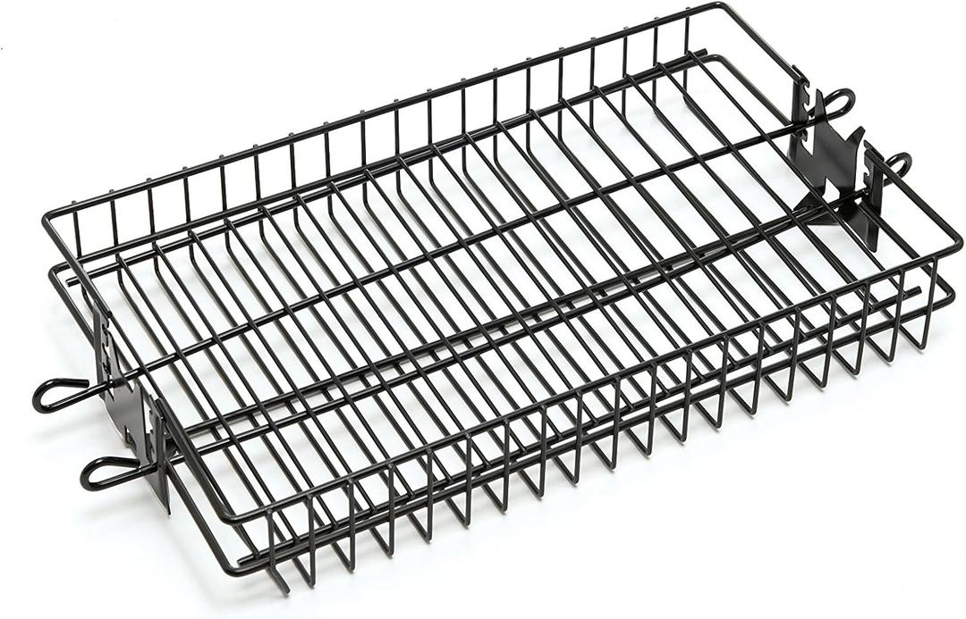 GrillPro 24785 Non-Stick Flat Spit Rotisserie Grill Basket