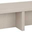 Henn&Hart 54" Alder White MDF Coffee Table