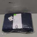 ROYALE LINENS 300 Thread Count 100% Long Staple Combed Cotton Fitted Sheet Twin - Super Soft Deep Pocket Bottom Sheet - Fitted Sheets Only - Elastic Sheets (Twin, Navy)