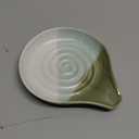 Ceramic Spoon Rest for Kitchen Counter & Stove, Large Spoon Holder for Cooking Utensils, Heat-Resistant, Nonstick, Easy to Clean, Modern Kitchen Decor, Gradient Green