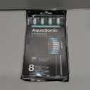 AquaSonic Genuine Standard Replacement Brush Heads | ADA Accepted | for Normal & Sensitive Teeth | Compatible with Many AquaSonic Toothbrush Handles (8 Pack Black)
