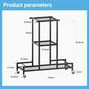 Standing Ski Storage Rack, Holds Snowboards & Skis, 3-Tier Organizer for Gear, Black - Ski Rack for Garage with Anti-Slipmat