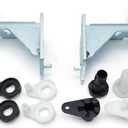 Refrigerator Adjustable Door Hinge Kit 5303918455 for Frigidaire Refrigerators Ultra Durable - Left and Right Doors - Includes Left and Right Hinges, Door closers and Hinge Bearings