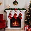 2 x 36 Pcs Velvet Bows for Christmas Tree - 5 x 7 in Velvet Ornaments for Christmas Tree Bows, Wreath, Garland, Stocking, Gift - Vintage Christmas Decor Decoration (Brown)