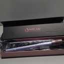 IG INGLAM Titanium Flat Iron Hair Straightener, Curling Iron 1 Inch, Infrared Negative Ionic Hair Straightener 11 Adjust Temp 250F to 450F, Shiny Hair Dual Voltage 110-240V, Gift, Purple