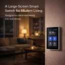 LANBON L10 Large LCD Smart Light Switch, Custom Display & Icons, 6-in-1 1/2/3/4 Gang & Curtain, 2.4GHz WiFi, Compatible with Alexa & Google Home, Motion Wake Screen, No Dimmer, Neutral Wire Required