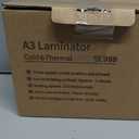 13 Inch Laminator Machine, A-3 9-in-1 Thermal Laminator with Sheets for Hot & Cold Laminating Machine, Features Fast 60-Sec Warm Technology and Never-Jam Design for Home,Office,or School,Glossy Black