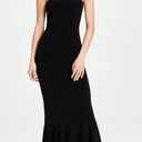 mali Women's Strapless Fishtail Gown, Black, M