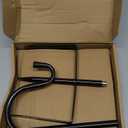 2 Pack Shepherd Hook 31 inch 1/2 inch Thick Use at Weddings, Hanging Solar Lights, Lanterns, Bird Feeders, Metal Hanger Hook (Black, 31 inch). U.S. Patent.