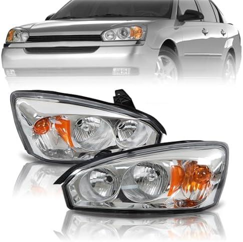 WFLNHB Headlights Assembly Replacement for Malibu SS 2004-2008 Headlights Headlamps Driver and Passenger Side