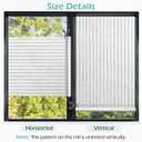 DOWELL Window Privacy Film, Frosted Glass Window Film, Static Cling Glass Vinyl, Heat Blocking Frosting Coverings, Removable Door Stickers for Home Office, Non-Adhesive, Reusable, 23.6 x 78.7 inches