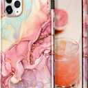 Btscase for iPhone 11 Pro Max Case (2019),[Military Grade Drop Tested] Marble Pattern Design Slim Rugged Shockproof Women Girls Men Protective Anti-Scratch Cover for iPhone 11 Pro Max, All Rose Gold