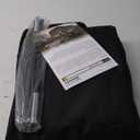 ULTCOVER Patio Parasol 600D Waterproof Clear Top Outdoor Umbrella Cover - Fits Solar Umbrella 8-11 Feet, Black