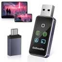 GalhanEhe 4-in-1 Screen Mirroring Adapter for Car – Mirror Phone to Car Screen (iPhone & Android), Wireless CarPlay Adapter with AirPlay & Mirror Link, Stream Videos, Plug & Play, Stable Connection