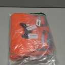 Dog Coat, Warm Dog Winter Coat for Large Dogs, Waterproof Jacket with Harness Built in, Reflective Turtleneck Cold Weather Coats with Zipper,Pet Fleece Vest Snow Jacket, Orange L