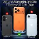for iPhone 17 Pro Max Case,[Compatible with MagSafe][Magnetic Invisible Ring Stand],Shockproof Protective Slim Women Girl Case for Apple iPhone 17 Pro Max 6.9 inch,Gloden Orange