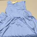 BTFBM Summer Maxi Dresses for Women 2026 Spring Sleeveless Casual Ruched High Waisted Long Sundress Flowy Beach Dress (Small, Light Blue)