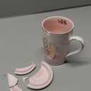 Biching Boss Lady Gifts for Women - Unique Birthday Gift for Women, Friend, Coworkers, Colleagues, Boss Female - Appreciation Mothers Day Gifts - 14Oz Marble Ceramic Coffee Mug Pink