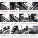 8PCS Door Sill Protector for 2025 2026 5-Seats Tesla Model Y Juniper - ABS Door Sill Guards Anti Scuff Waterproof No Drill Installation Black
