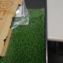 Dog Grass Large Potty Patch, Dog Litter Boxes Artificial Grass Bathroom Turf for Pet Training, Washable Puppy Pee Pad, Perfect Indoor/Outdoor Portable Potty Pet Loo (Tray system-35"X22.6")