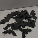 Max Fun 12pcs Halloween Hanging Bats Decorations Rubber Hanging Vampire Bats for Outdoors Halloween Party Favors Home Decor(5 Size)