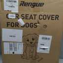 Rengue Dog Car Seat Cover for Back Seat, Pets Protector Hammock Waterproof Back Seat Extender with Mesh Window and Storage Pocket Dog Car Hammock with Universal Size for Cars/Trucks/SUV