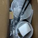 Adetu Battery Operated Wall Sconce Set of 2, 5CCT Black Rechargeable Wall Lights with Remote, 10 RGB Colors Dimmable Wireless Battery Powered Wall Sconce Wall Lamp for Bedroom Living Room Wall Decor