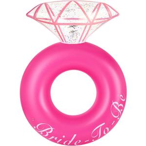 HeySplash Pool Floats, Inflatable Pool Float, Large Floatie for Bachelorette Party, Swim Tube River Lake Beach Bride Wedding Decor Fun Toy Raft Adults