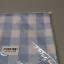 Maymiss Checkered Tablecloth Rectangle, 2 Pack Gingham Table Cloths Waterproof Wrinkle Free Buffalo Plaid Table Covers Washable for Dining, Parties & Outdoor Picnic(Light Blue and White, 52"×70")
