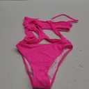 Lilosy Sexy Cutout Tube High Waist Bandeau Bathing One Piecce Swimsuit (XX-Small, Tube Hot Pink)