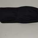 YEOREO Women Strapless Bandeau Sports Bra Padded Tube Top Workout Impact Backless Bralette Seamless Gym Yoga Everyday Bras (X-Small, Black)