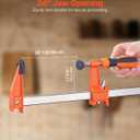 VEVOR Bar Clamps for Woodworking, 1-Pack 24 inch Opening, Lockable F-Clamp with 600 lbs Load Limit, 2-1/2 inch Depth, Cast Iron and Carbon Steel, Easy to Use, Wood Clamps for Woodworking Metal Working