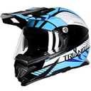 TRIANGLE Dual Sport Motorcycle Helmet Dirt Bike Helmets ATV Full Face Helmet for Adults Men with Internal Sunshield DOT Approved
