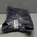 Set of 2 Chair Cushions for Dining Chairs with Ties, Indoor Non-Slip Kitchen Chair Pad and Dining Room Seat Cushion Mat for Office Living Room Outdoor 15.5" - Black