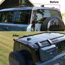 Rear Tail Spoiler Wing Trunk Lip Fits for Land Rover Defender L663 90 110 2020 2021 2022 2023 (Black Paint)