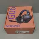 NUBWO Wireless Gaming Headset with Mic for Ps5 Ps4 PC, Zero Interference, 100-Hour Battery All-Day Play, 23ms Sync for Fortnite & Call of Duty/FPS Gamers, Triple Mode All Devices Compatible - Blue