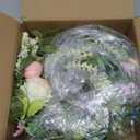 6 FT Lighted Easter Garland with Eggs & Flowers, Artificial Spring Floral Garland with LED Lights, Easter Mantel Garland for Fireplace, Staircase, Table, Wall & Door Spring Decorations