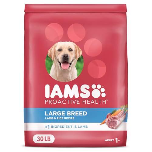 IAMS Proactive Health Large Breed Adult Dry Dog Food Lamb & Rice Recipe, 30 lb. Bag