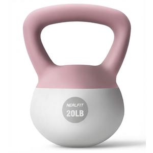 NEALFIT Soft Kettlebell 20LB, Kettlebells for Home Gym Strength Training, Anti-Slip Fitness Weights for Men Women