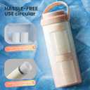 LUCKBEE 24H Portable Breast Milk Cooler with LCD Display Insulated Milk Storage Bottle, Holds 2 Bottles 16oz, Compact Breast Pump Bag Accessory, Breastfeeding Essentials for Travel and Work