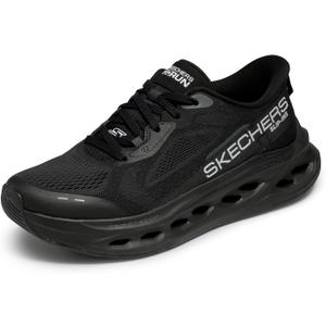 Skechers Men's Max Cushioning Glide Step Advert Hands Free Slip-ins (12, Black/Black)