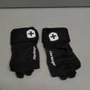 Harbinger Pro Wristwrap Gloves 3.0 - Enhanced Grip, Superior Wrist Support, Breathable 4-Way Stretch Lycra, Durable Leather Palm, Half-Finger Design for Weightlifting, Fitness Training, Women's (Large, Black)