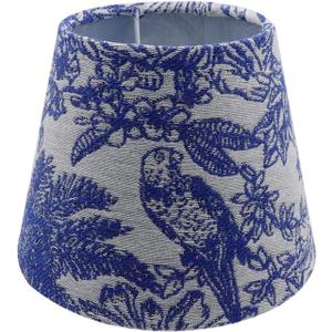 T Tulead Drum Lamp Shade Decor Lampshade Blue Embroidered Lamp Shade for E27/E14