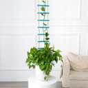 Blue Chain Trellis for Climbing Plants Indoor - Durable Natural Wood Design for Pothos and Ivy Support - Decorative Decorative Wall Feature for Home and Garden